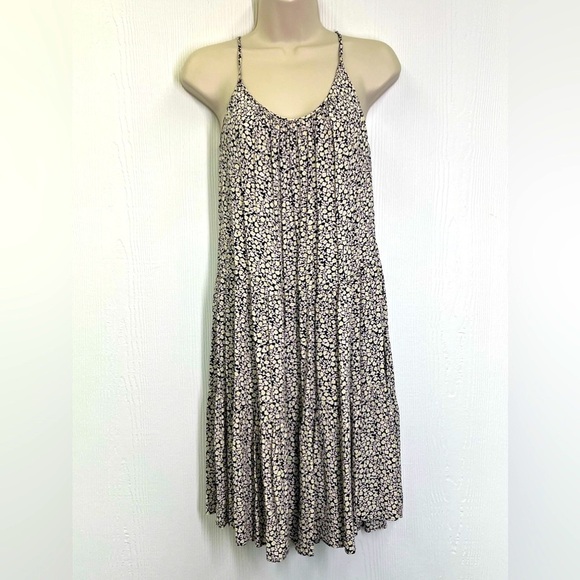 H&M - Colorful Floral Spaghetti Adjustable Straps Lightweight Mini Dress Size XS - Picture 1 of 12